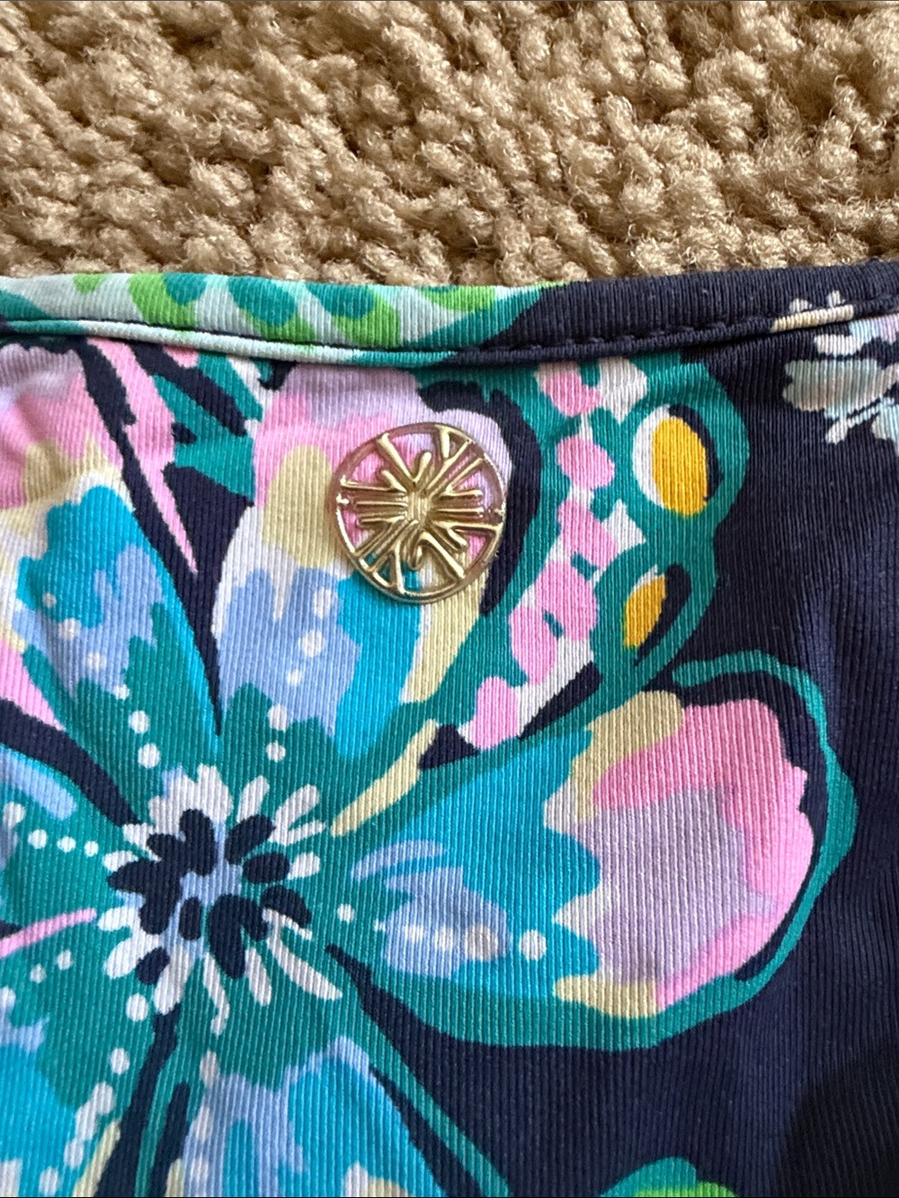 Lilly Pulitzer, Luxletic size medium floral workout tank top - Picture 4 of 5